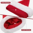 thumbnail image 6 of Christmas Decorative Hat, Gold Foil Plush Santa Hat, Non-Woven Festive Headwear, Soft Holiday Accessory for Home Parties, 6 of 6
