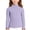 Light Purple, variant on YOUYEDIAN Girls Lettuce Trim Mock Neck Shirt Kids Casual Cute Slim Long Sleeve Basic Tops Toddler Athletic Soft Cotton Clothes (Beige, 2-3 Years)