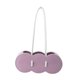 thumbnail image 5 of Jarrón de cerámica con forma de bolso, arreglo floral, bolso, florero, florero Violeta, 5 of 9