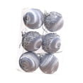 thumbnail image 3 of 6x Adornos de bolas navideñas Adornos navideños Bolas irrompibles Decorativas Plata 6cm, 3 of 9