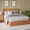 Natural, variant on Eyisean Queen Size Fluted Wood Platform Bed Frame, Mid Century Modern Bed Frame with Tall Headboard, Heavy Duty Support, Wooden Bed Base for Bedroom, Guest Room, No Box Spring Needed, Easy Assembly