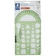 thumbnail image 3 of Plantilla Geométrica Staedtler Verde con Transportador y Escala de Pulgadas, 3 of 5