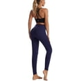 thumbnail image 2 of Women's High Waisted Yoga Pants with Pockets Tummy Control Workout Leggings, 2 of 6