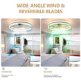 thumbnail image 6 of Eowynic 20-Inch Modern Flush Mount Bladeless Ceiling Fans with Lights and Remote, 6 of 9