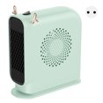 thumbnail image 1 of Calentador eléctrico para espacios, calentador eléctrico portátil versátil de calentamiento rápido para el hogar, oficina, suministros de invierno, enchufe europeo verde de 220V, 1 of 10