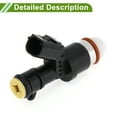 thumbnail image 3 of No.16450R40A01 Fuel Injector for Honda Civic Si 2.4 2012-2015 Flow Match Black Fuel Nozzle 1 Pc, 3 of 7