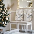 thumbnail image 3 of Christmas Ball Chair Covers Set of 8 Shinny Stars Modern Art Decoration Chair Back Covers Stretch Removable Washable Slipcovers Protector for Dining Room Kitchen Party Decor, 3 of 5