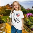thumbnail image 5 of ZACPNCV Flag Shirt for Toddler Kids Boys Girls USA Flag T-Shirt 4th of July Shirt Patriotic Tee Tops White 3-4 Years, 5 of 9