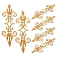 thumbnail image 4 of WEUVEB Golden Trim Fringe Leaves Appliques for Garments and Costumes 6Pcs, 4 of 9