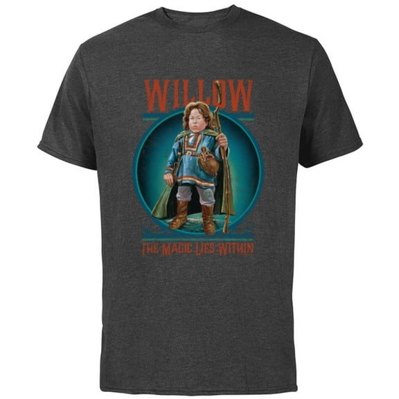 Lucasfilm Willow Movie Unlikely Hero The Magic Lies Within - Short Sleeve Cotton T-Shirt for Adults - Customized-Charcoal