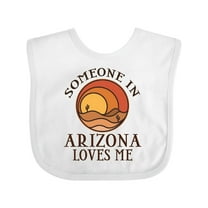 Inktastic Someone in Arizona Loves Me Boys or Girls Baby Bib