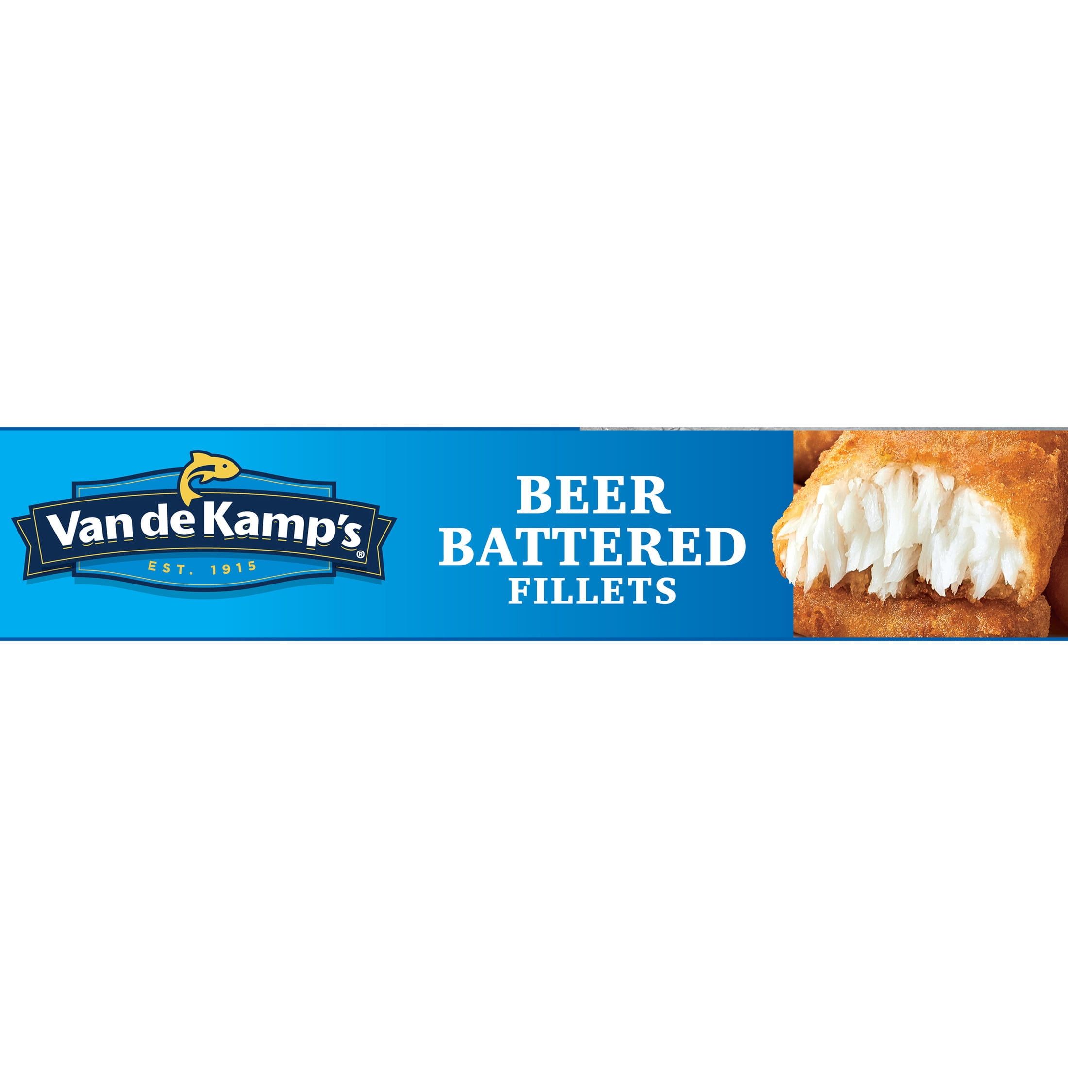 Van de Kamp's Crispy Beer Battered 100% Wild-Caught Fish Fillets, 19.1 oz. 10-Count Box (Frozen)