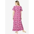 thumbnail image 2 of Dreams & Co. Plus Size Long Floral Print Cotton Gown, 2 of 5