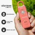 thumbnail image 2 of 3DActive Alarmee Rechargeable Personal Safety Alarm for Women, Teens and Elderly, Pocket Size Self Defense Keychain 130dB Loud Siren with LED Light (Coral), 2 of 4