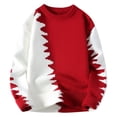 thumbnail image 1 of Styesk Chandail Homme Décontracté Mode Couleur Assortie Chaud Col Rond Manches Longues, 1 of 3