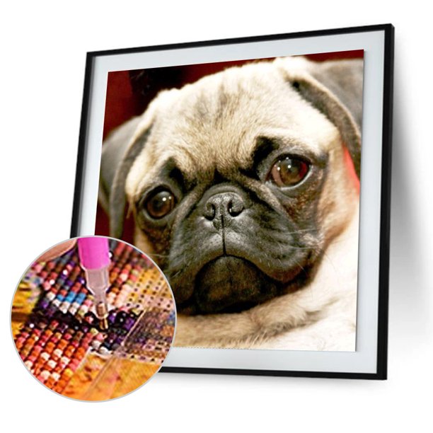 5D bricolaje completo taladro diamante pintura perrito cruz puntada bordado mosaico Ki Likrtyny decoración de arte
