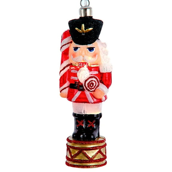 Kurt Adler 5.75-Inch USB Powered Prelit Nutcracker Glass Ornament