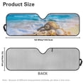 thumbnail image 7 of Yuyamidu Sea Turtle Windshield Sun Shade, Starfish Shell Car Sun Shade for Rubicon Sahara TJ JK JKU 2 Door & 4 Door, UV Rays Blocker Sun Visor Shade, 7 of 7