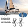 thumbnail image 4 of 316 Stainless Steel Snap Shackles Rotating Eye, Quick Release Mechanism for Sailboat Rigging, Halyards, Hardware, Universal, Electropolishing, 4 of 7
