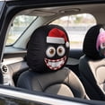 thumbnail image 5 of 2 Pack, Headrest Covers for Cars, Scary Headrest Covers for Cars, Funny Novelty Expression Printed Car Headrest Protective Covers, Universal Stretch Elastic Fabric Car Seat, 5 of 8