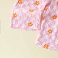 thumbnail image 6 of HCNTES Baby Girl Clothes Toddler Baby Girl Outfit Baby Girl Clothes Toddler Girl Summer Outfits Cami Ruffle Tops Pants Kids Floral Clothing Set, 6 of 9