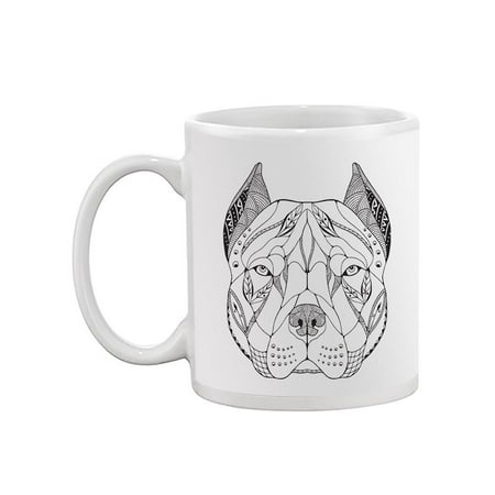 

Pitbull Head Design . Mug -Image by Shutterstock