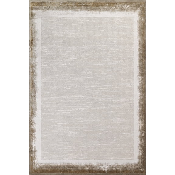 Cream Framed Area Rugs for Living Room Washable Rugs Boho Moroccan Area Rug Soft Neutral Geometric Bohemian Carpet Distressed Indoor Rug for Bedroom Dining Room Office Foldable Nonslip Rug