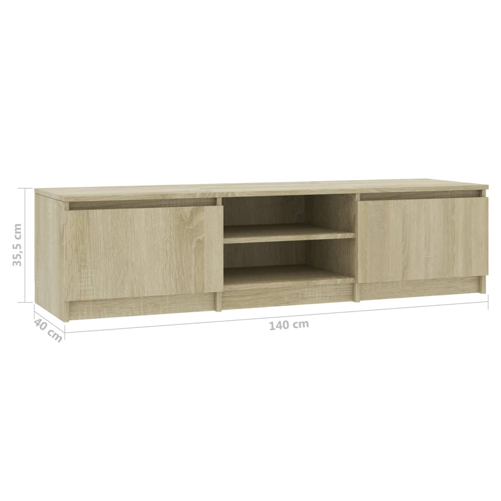 Lowestbest TV Cabinet with 2 Doors Storage, TV Stand Hifi Unit Entertainment Center Lowestbest TV Cabinet with 2 Doors Storage, TV Stand Hifi Unit Entertainment Center