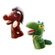 thumbnail image 4 of 2 marionetas de mano para niños, animales de peluche, juguetes para juegos, cosplay, regalos de fiesta Dinosaurio y caballo, 4 of 7