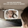 thumbnail image 4 of Espejo de visera de coche con luces LED maquillaje cosmético parasol, 4 of 8
