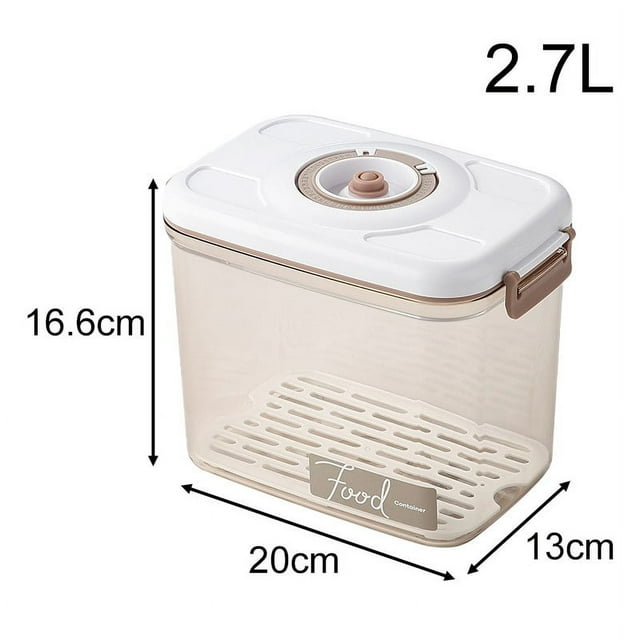 Boîte de Rangement sous Vide Alimentaire Distributeur Alimentaire Scellé Grande Capacité