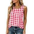 thumbnail image 5 of BUIGTTKLOP Womens Cotton Linen Tank Tops Summer Casual Crew Neck Sleeveless Top Loose Fitted Basic Tunic Shirts 2026, 5 of 8