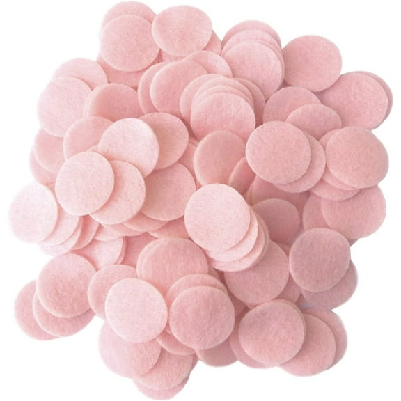 Playfully Ever After Light Pink Craft Felt Circles (1 Inch - 100pc)