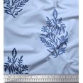thumbnail image 1 of Soimoi Polyester Crepe Fabric Leaves & Floral Block Fabric Prints by Yard 42 Inch Wide, 1 of 3
