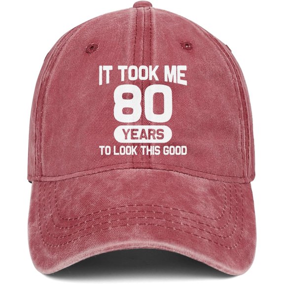80th Birthday Gifts for Men Women 80 Year Old Gifts 1945 Birthday Vintage Hat 100% Cotton Baseball Cap