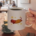 thumbnail image 4 of Wiener Hot Dog Dachshund Cartoon White Mug, 4 of 4