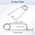 thumbnail image 3 of Uxcell 1-Pack Brooch Shape Cotter Safety Pin, M6x130 Stainless Steel Pins Quick Lock Brooch Fastener Heavy Retainer Clips, 3 of 7