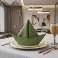 thumbnail image 2 of Unique Bargains 6Pcs Washable Dining Events Cloth Napkins Dark Green 17x17inch, 2 of 6
