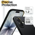 thumbnail image 5 of JETech Slim Fit Case for iPhone 17 6.3-Inch, Camera Lens Full Protection, Soft TPU Thin Protective Phone Cover (Black), 5 of 6