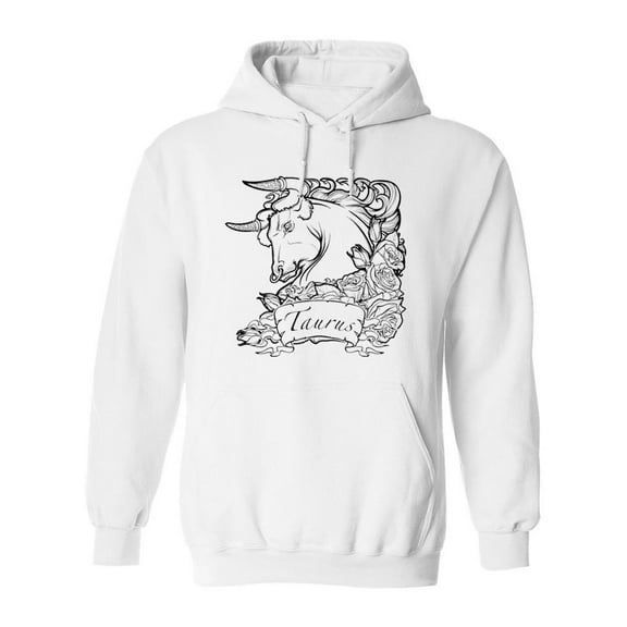 Zodiac Sign Taurus. Hoodie Men -Image by Shutterstock, Male Medium