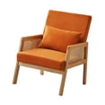 thumbnail image 3 of Silla decorativa Strade Fareast Limited con cojín suave moderna para dormitorio balcón terraza naranja, 3 of 8