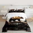 thumbnail image 2 of Castle Fairy Boys Girls Safari Bear Twin Comforter Sets,Woodland Animal Bedding Set, 2 of 8