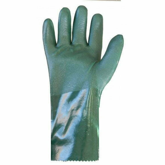 Double Dipped, Green PVC Glove With 3 Cuff Styles (72 pairs or 144 pairs / case)