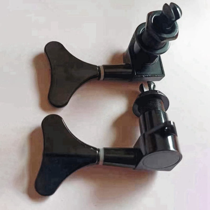 4+4 Sealed Guitar Tuning Pegs Keys 4R4L Machine Tuners for and , Black