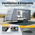 thumbnail image 6 of SPECSTAR Travel Trailer RV Cover 16-18ft, Top 300D Oxford RV Cover with PU Coating, 5-Layer Fabric with Built-in Waterproof Membrane on The Sides, 6 of 7