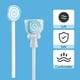 thumbnail image 5 of Juego de 2 cepillos raspadores de lengua Lollipop MACHAO rosa/azul cielo, 5 of 5