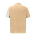 thumbnail image 4 of Birdeem Chemises pour Hommes Chemise à Manches Courtes Col Rabattu, 4 of 10