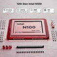 thumbnail image 6 of Nimo Mini PC, Intel Pentium Quad-Core N100 (Up to 3.4GHz), 8GB RAM 256GB PCIe SSD, Win 11 Pro, 4K Dual Display, USB3.2, Type-C, WiFi6, BT5.2, Desktop PC for Home/Office/Education, Pink, 6 of 8