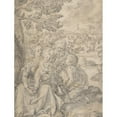thumbnail image 2 of Hans Krumpper 19x24 Black Ornate Framed Double Matted Museum Art Print Titled: Holy Family with the Infant Saint John the Baptist, 2 of 5