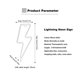 thumbnail image 3 of 1pc LED Neon Lightning Bolt Light, Wall Neon Sign Night Light USB o con pilas, Regalo de Navidad, Estudios, Fiestas, Bares, Navidad, Habitaciones para niños, Salas de estar TUNC Sencillez, 3 of 4
